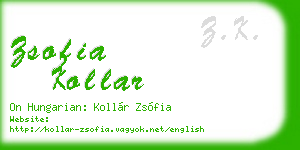 zsofia kollar business card