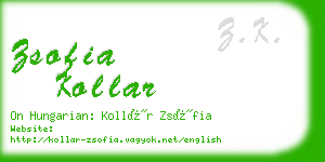 zsofia kollar business card